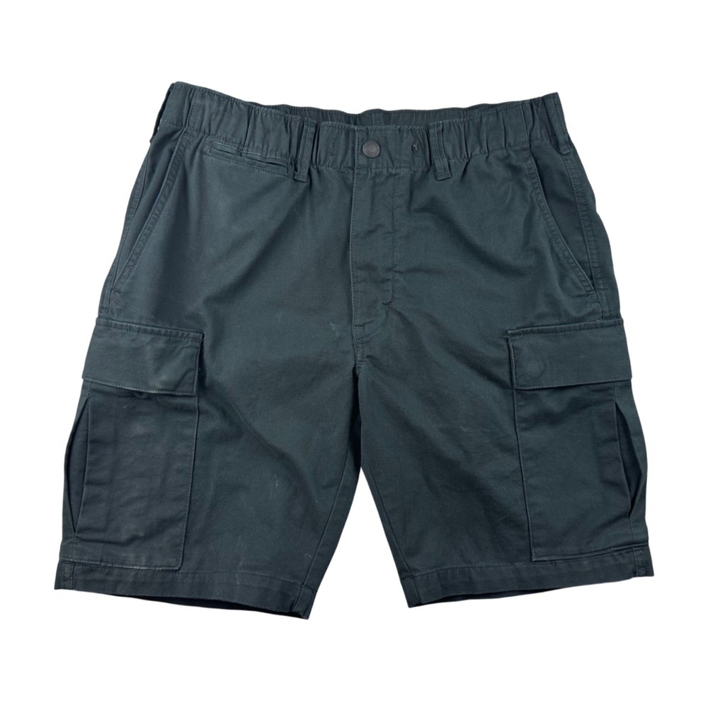 Polo Ralph Lauren Cargo Shorts Men 32 Black Solid Slim Stretch‎ Cotton Utility